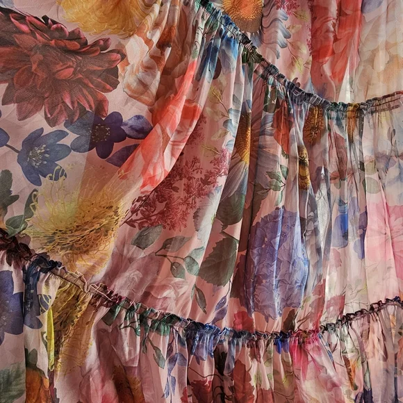Floral Multicolor Maxi Dress - Picture 5 of 6